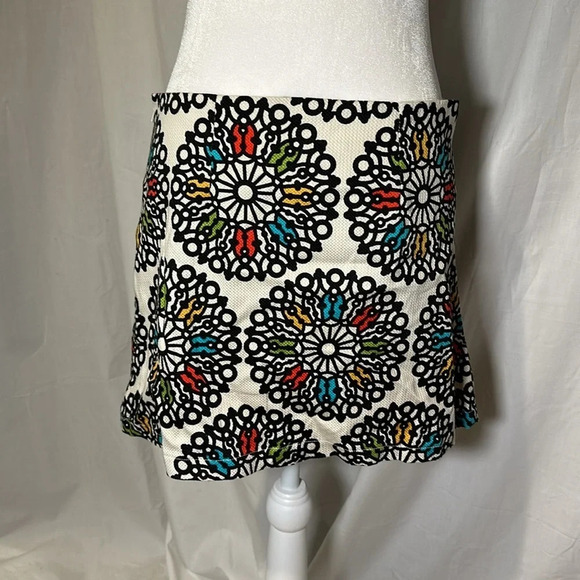 Judith March multicolor patterned mini skirt size medium - made in USA - Picture 2 of 4